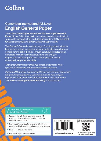 Cambridge International AS Level English General Paper Student's Book