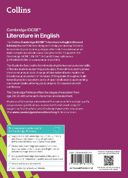 Cambridge IGCSE(TM) Literature in English Student's Book
