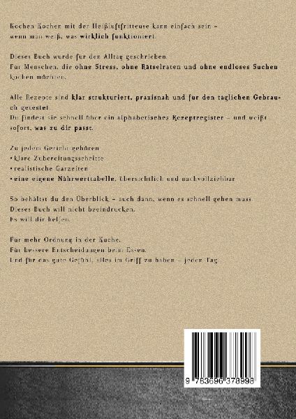 HEISSLUFTFRITTEUSEKOCHBUCH FÜR ANFÄNGER