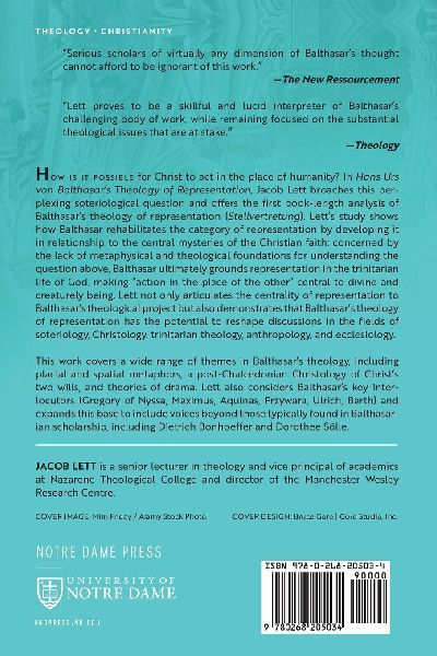 Hans Urs von Balthasar's Theology of Representation
