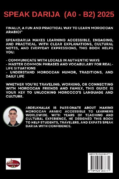 Speak Darija Master Moroccan Arabic For Everyday Conversations