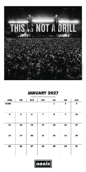Oasis - Offizieller Kalender 2027