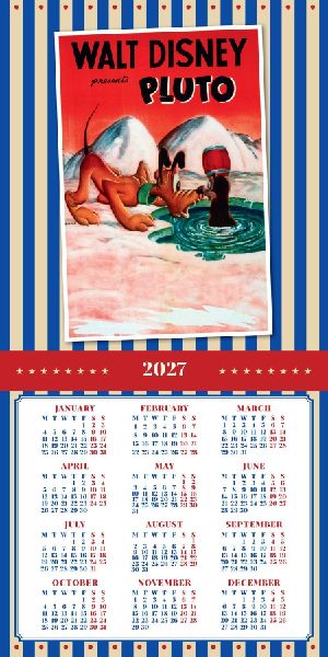 Disney Vintage Posters - Disney Filmplakate - Offizieller Kalender 2027 - Wandkalender