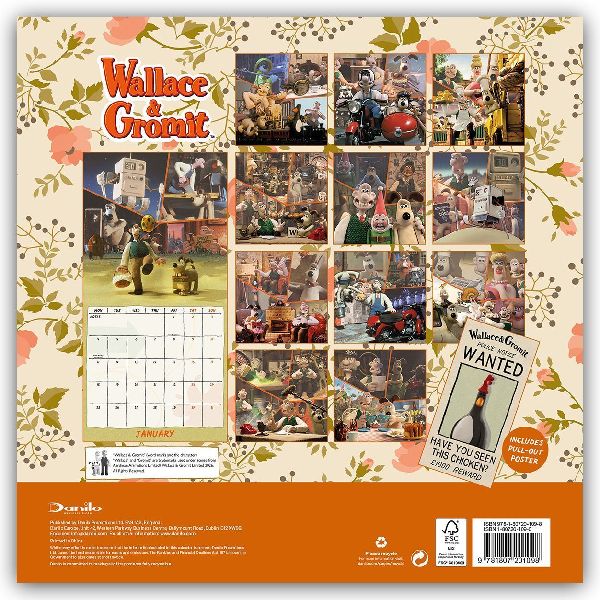 Wallace and Gromit 2027 - Wandkalender