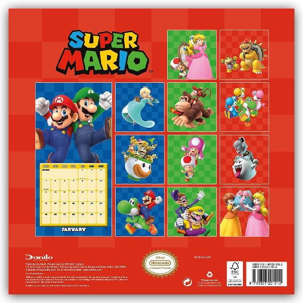 Nintendo - Super Mario 2027 - Wandkalender