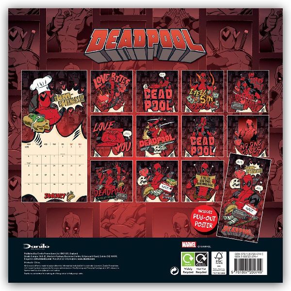 Deadpool - Offizieller Kalender 2027
