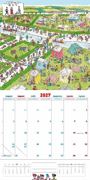 Where's Wally? - Wo ist Wally 2027 - Wand-Kalender