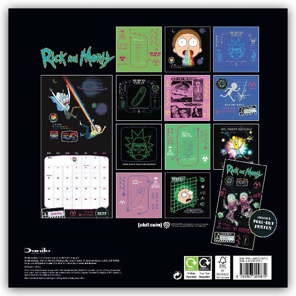 Rick and Morty - Offizieller Kalender 2027 - Wandkalender