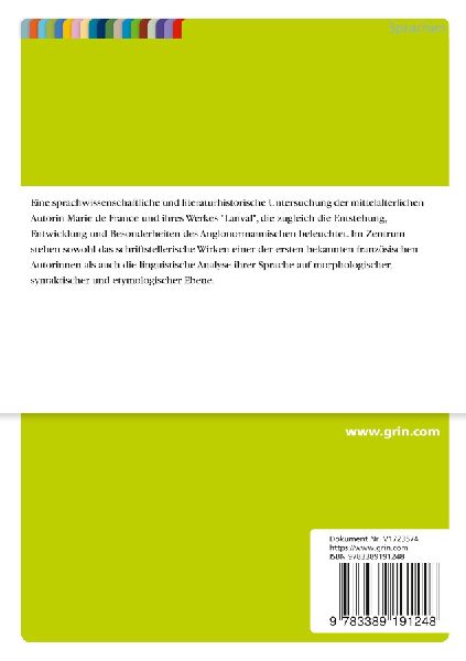 Marie de France. Leben und schriftstellerisches Wirken