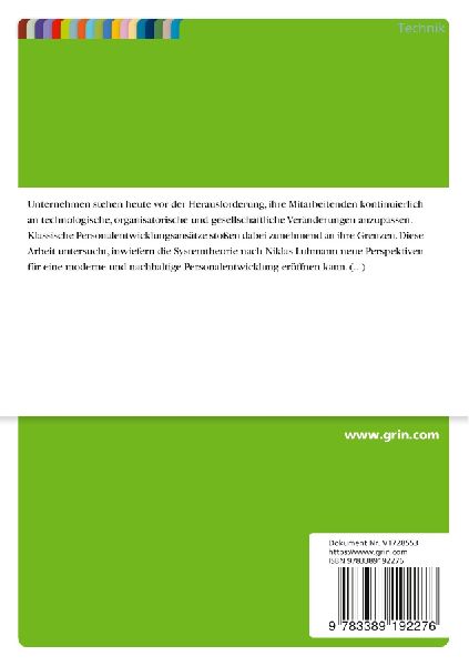 Systemtheorie als neue Möglichkeit der Personalentwicklung