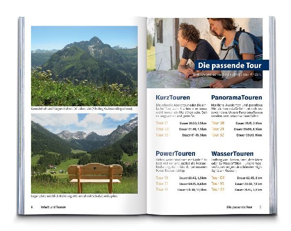 KOMPASS Wanderführer Kleinwalsertal, 35 Touren mit Extra-Tourenkarte