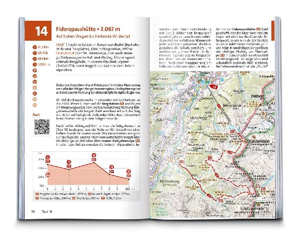 KOMPASS Wanderführer Kleinwalsertal, 35 Touren mit Extra-Tourenkarte