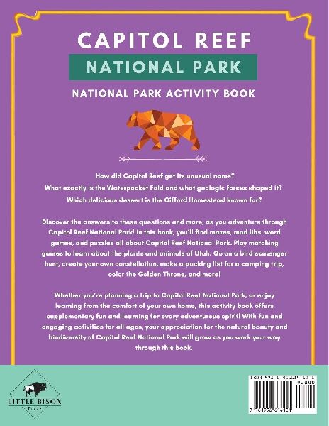 Capitol Reef National Park Activity Book
