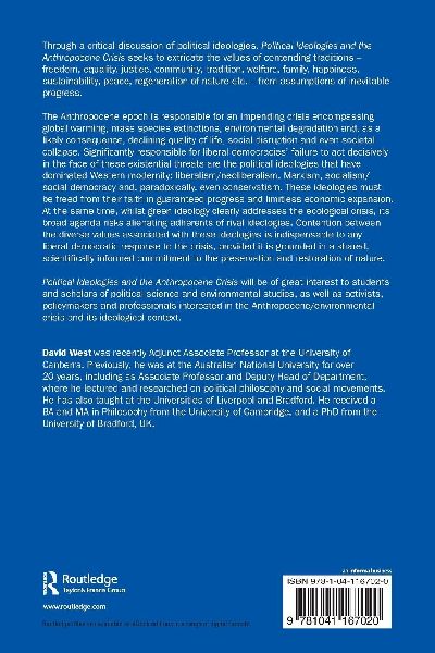 Political Ideologies and the Anthropocene Crisis