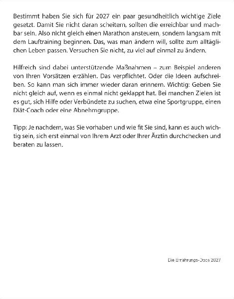 Die Ernährungs-Docs - Gesund durch das Jahr Tagesabreißkalender 2027