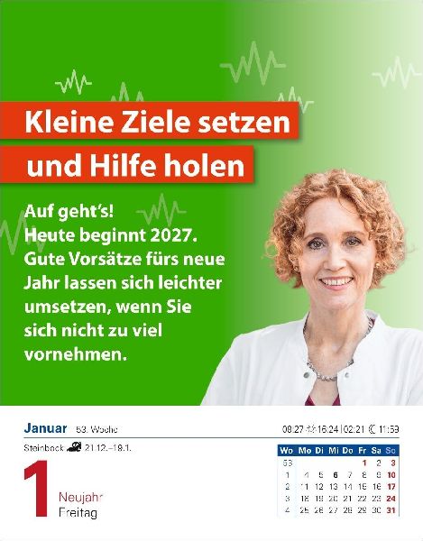 Die Ernährungs-Docs - Gesund durch das Jahr Tagesabreißkalender 2027