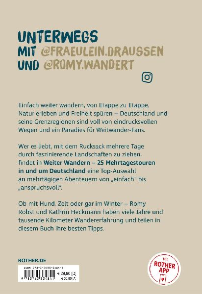 Weiter Wandern. 25 Mehrtagestouren in und um Deutschland