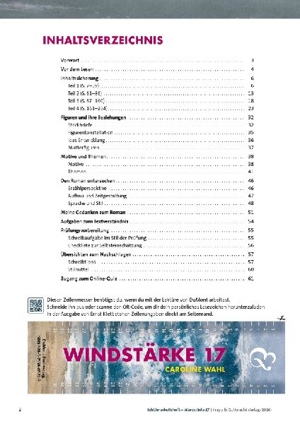 Windstärke 17 - Caroline Wahl - Schülerarbeitsheft