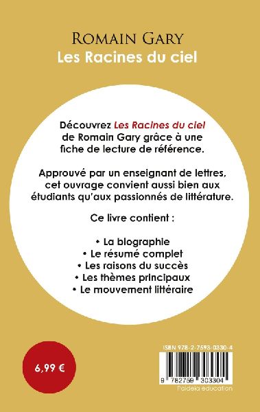 Fiche de lecture Les Racines du ciel (Étude intégrale)