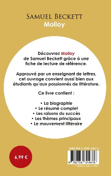Fiche de lecture Molloy (Étude intégrale)
