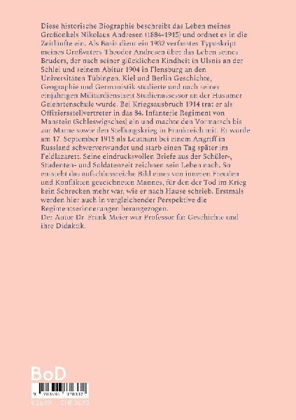 Nikolaus Andresen (1884-1915) und seine Zeit