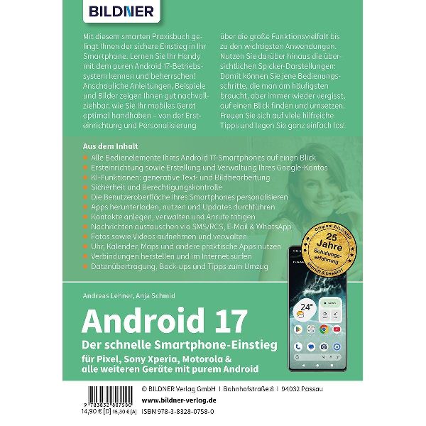 Android 17 - Der schnelle Smartphone-Einstieg - Für Einsteiger ohne Vorkenntnisse