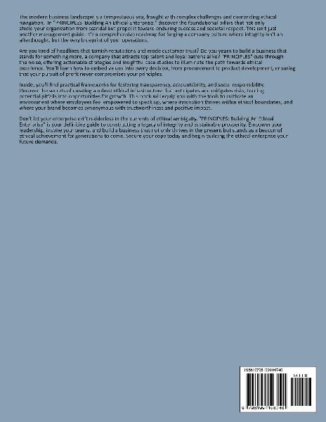 PRINCIPLES  Building An Ethical Enterprise