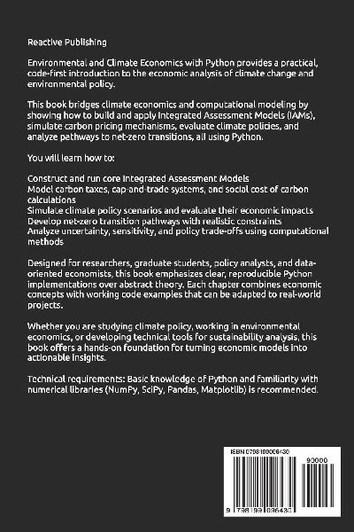 Environmental and Climate Economics with Python