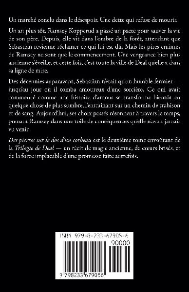 Des pierres sur le dos d'un corbeau