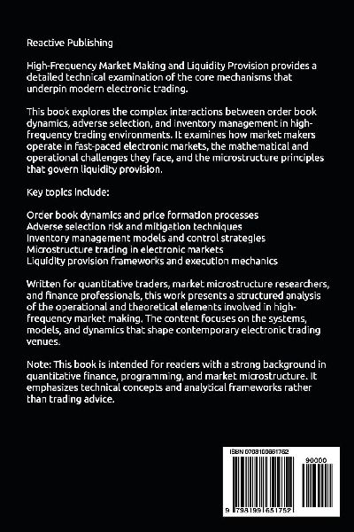 High-Frequency Market Making and Liquidity Provision