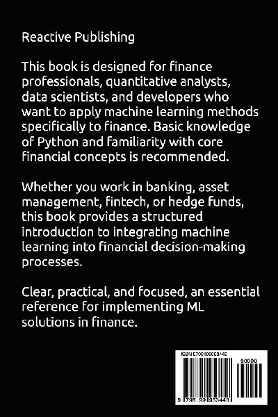 Machine Learning Applications in Finance