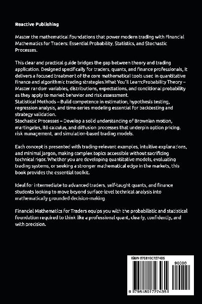 Financial Mathematics for Traders
