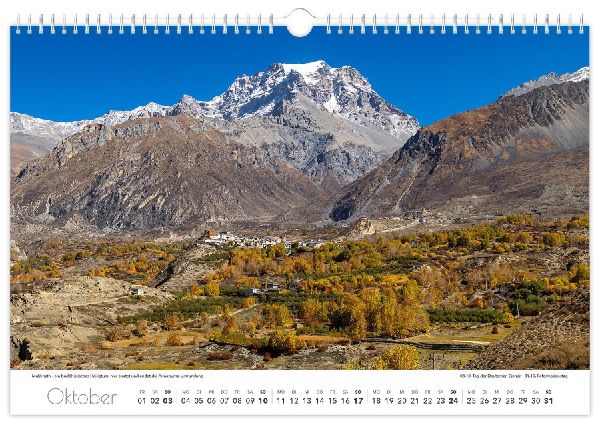 Kalender Reise durch Nepal 2027