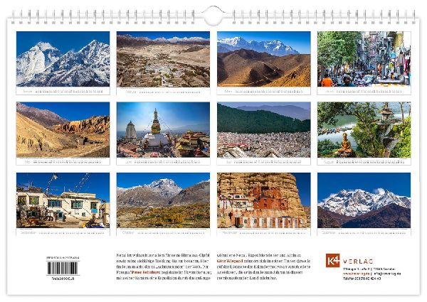 Kalender Reise durch Nepal 2027