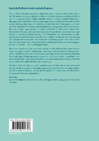 Landschaftstheorie und Landschaftspraxis