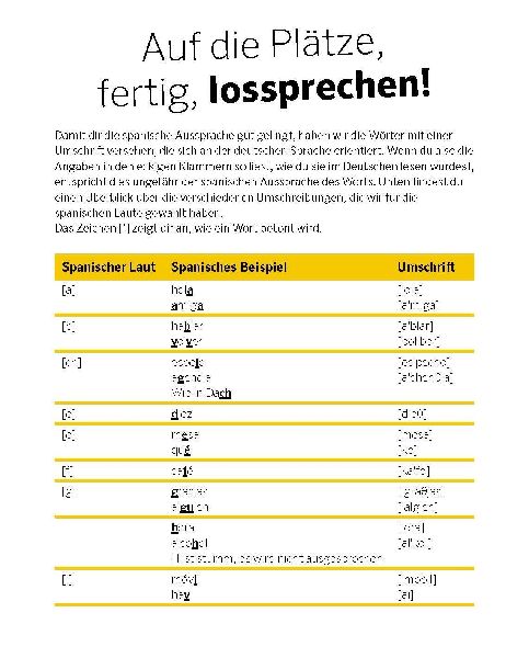 PONS Spanisch ohne ähm