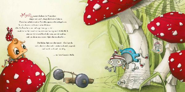 Die kleine Spinne Widerlich