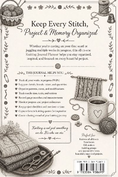 Knitting Journal Planner