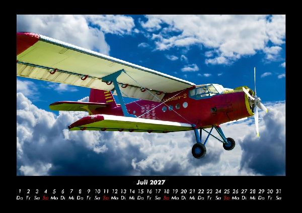 Flugzeuge 2027 Fotokalender DIN A3