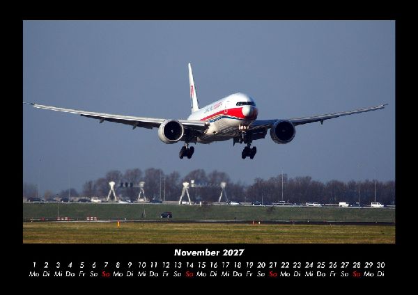 Flugzeuge 2027 Fotokalender DIN A3
