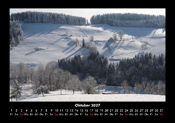 Winterzauber 2027 Fotokalender DIN A3