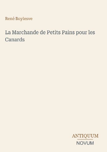 La Marchande de Petits Pains pour les Canards