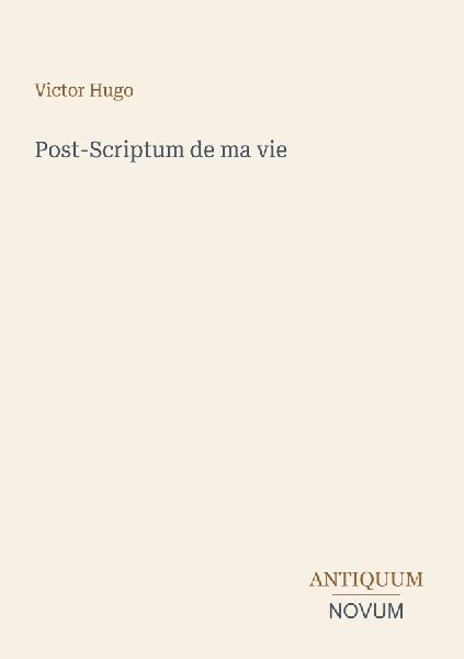 Post-Scriptum de ma vie