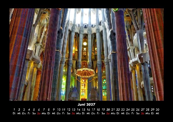 Barcelona 2027 Fotokalender DIN A3