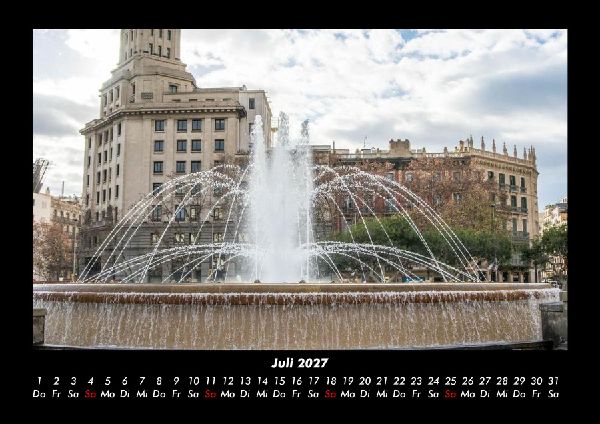 Barcelona 2027 Fotokalender DIN A3