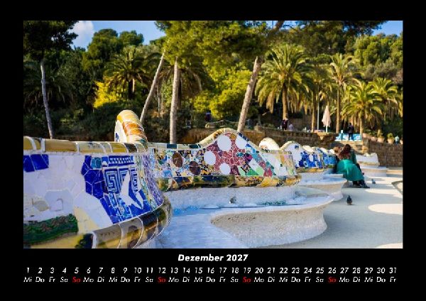Barcelona 2027 Fotokalender DIN A3