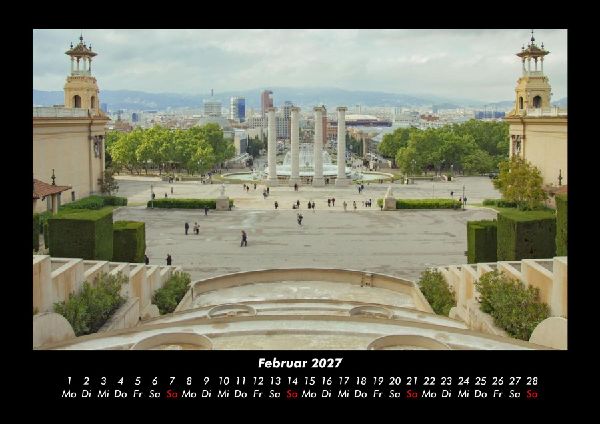 Barcelona 2027 Fotokalender DIN A3