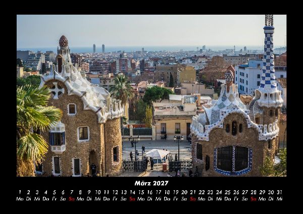 Barcelona 2027 Fotokalender DIN A3