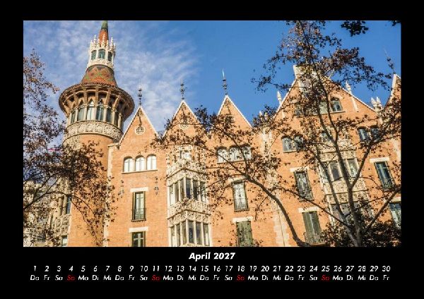 Barcelona 2027 Fotokalender DIN A3