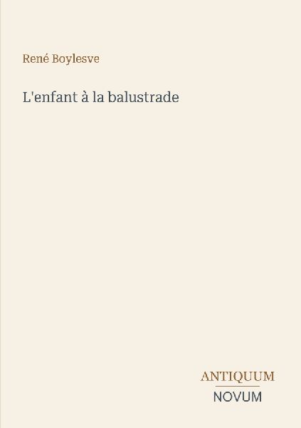 L'enfant à la balustrade